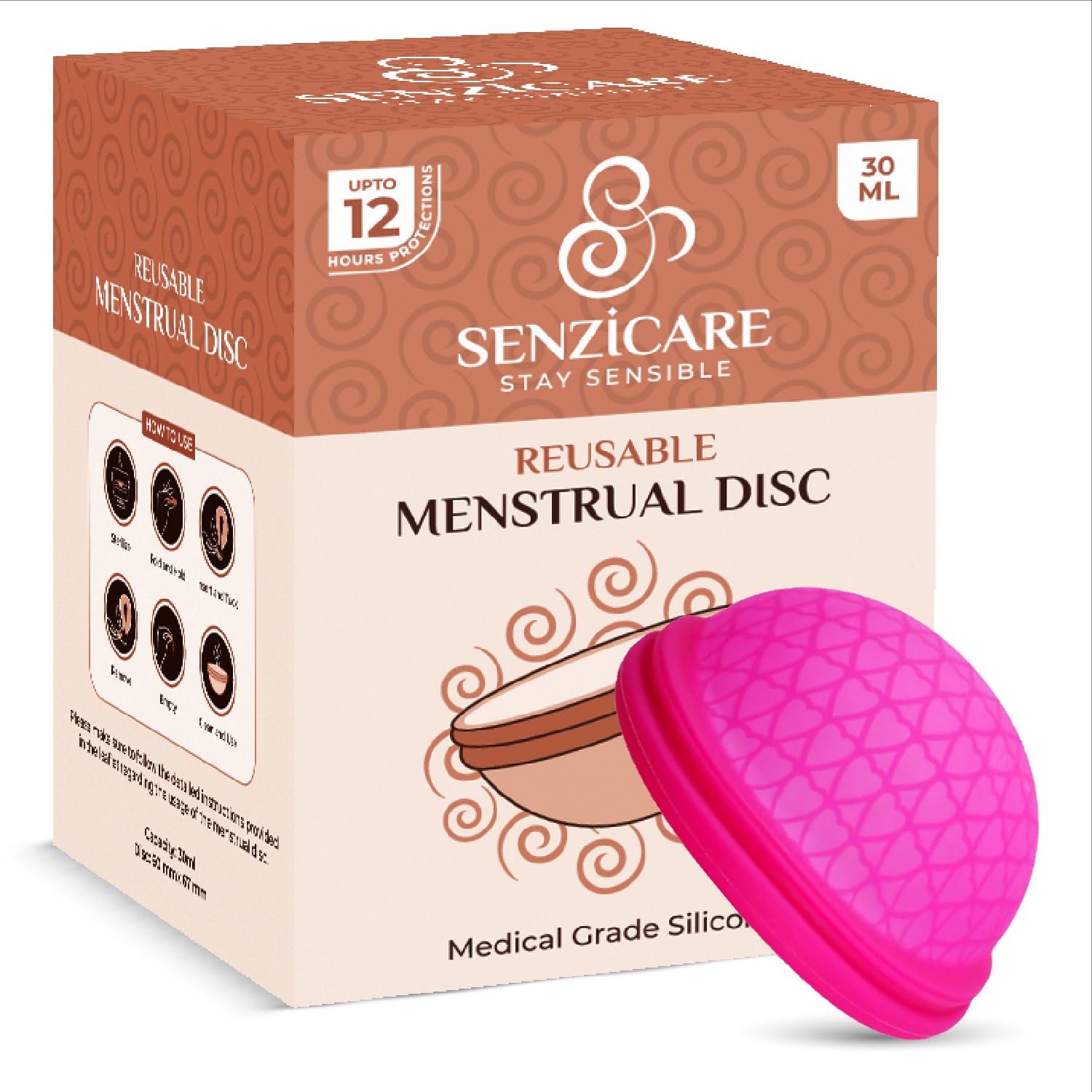 Senzicare Small Reusable Menstrual Cup  (Pack Of 1)